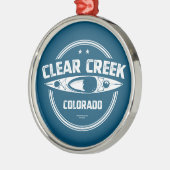 Clear Creek, Colorado Metalen Ornament (Links)