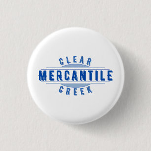 Clear Creek Mercantile Collectible Pin Ronde Button 3,2 Cm