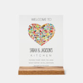 CLEAR Food Love Heart Kitchen Welcome Sign (Recto)