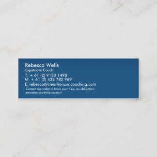 Clear_hORIZON_temp Mini Visitekaartje