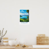 Clear Lake California Travel Print (Keuken)