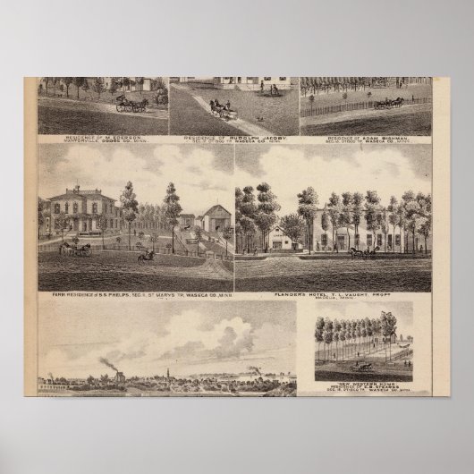 Clear Lake, Waseca, Minnesota Poster (Voorkant)