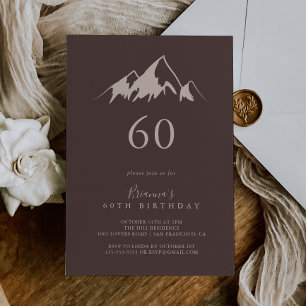 Clear Mountain Country 60th Birthday Party Kaart