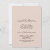 Clear Mountain Country Bachelorette Weekend Kaart (Achterkant)