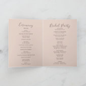 Clear Mountain Country Folded Wedding Programma (Binnen)