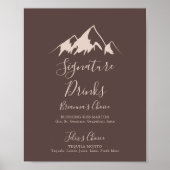 Clear Mountain Country Signature Drinks Bord Poster (Voorkant)