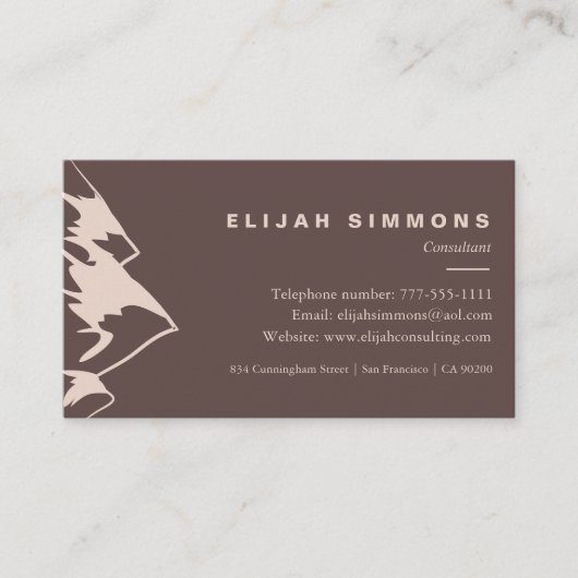 Clear Mountain Land Visitekaartje (Voorkant)