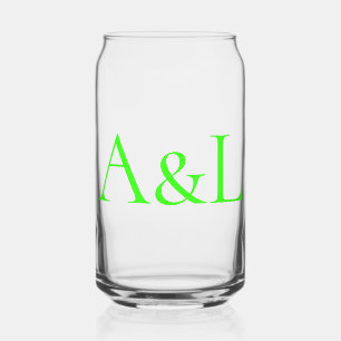 Clear Neon Monogram Glasblik – Blikvorm Glas