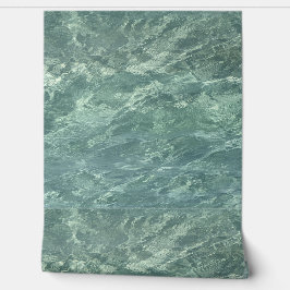 Clear Ocean Water Patterns Strand Blauwgroen Blauw Behang