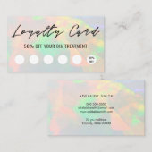 Clear Opal Texture Loyalty Card Visitekaartje (Voorkant / Achterkant)