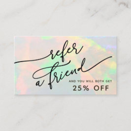 Clear Opal Verwijs een vriend Visitekaartje