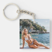 CLEAR! 🔑 Porte-clés en acrylique – Ajouter une im (Devant)