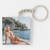 CLEAR! 🔑 Porte-clés en acrylique – Ajouter une im (Dos)