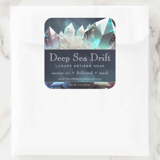 Clear Quartz Crystal Magic Artisan Product Label (Tas)