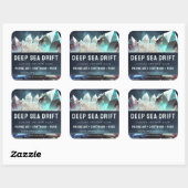 Clear Quartz Crystal Pearls Artisan Product Label (Vel)