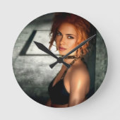 Clear Shadows wall clock Ronde Klok (Voorkant)