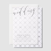 Clear Space Join Us Black Calligraphy Wedding Vellum Uitnodigingen (Offset (Uitnodiging))