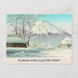 Clearing na sneeuw bij Oshiono Hasui Kawase Briefkaart