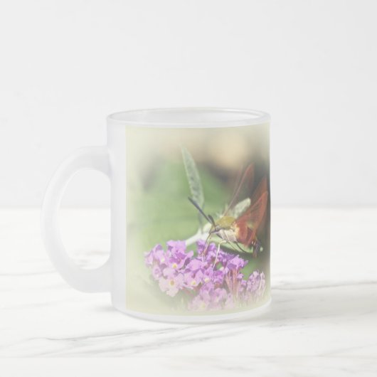 Clearning Hawk Moth - Hemaris thysbe Matglas Koffiemok (Links)