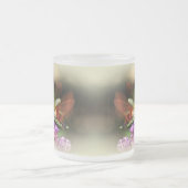 Clearning Hawk Moth - Hemaris thysbe Matglas Koffiemok (Center)