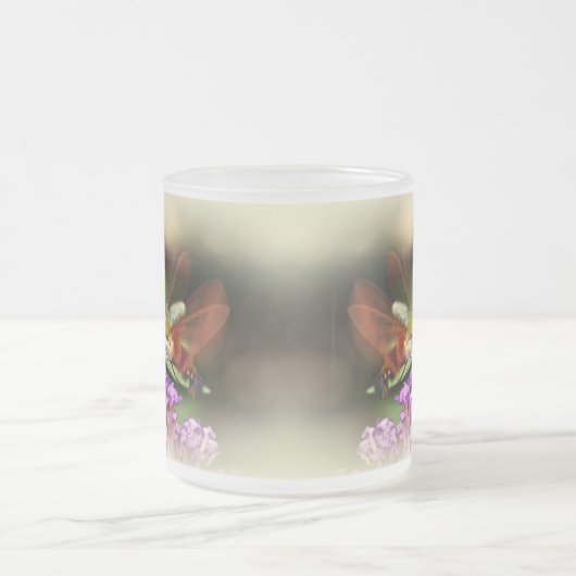 Clearning Hawk Moth - Hemaris thysbe Matglas Koffiemok (Center)