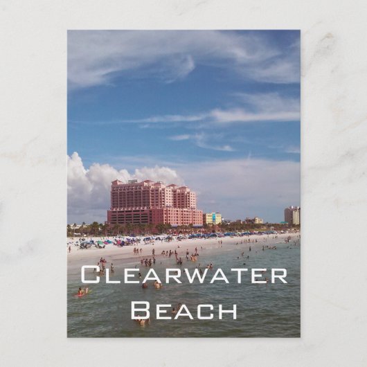 Clearwater Beach Florida Ansichtkaart Briefkaart (Voorkant)