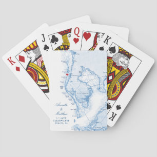 Clearwater Beach Florida Bestemming Trouwgunst Pokerkaarten