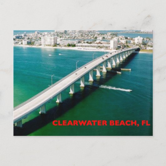 CLEARWATER BEACH FLORIDA BRIEFKAART (Voorkant)