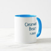 Clearwater Beach Florida Coffee Mok (Voorkant rechts)