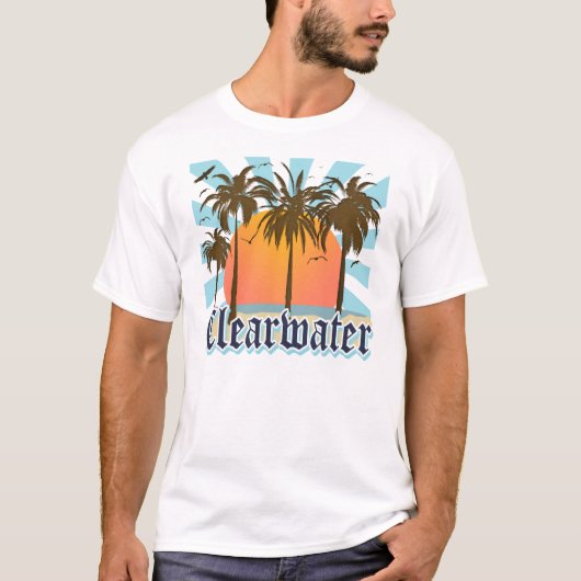 Clearwater Beach Florida FLA T-shirt (Voorkant)