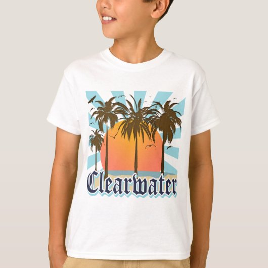 Clearwater Beach Florida FLA T-shirt (Voorkant)