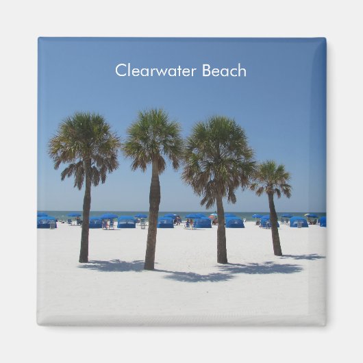 Clearwater Beach, Florida Magnet Magneet (Voorkant)