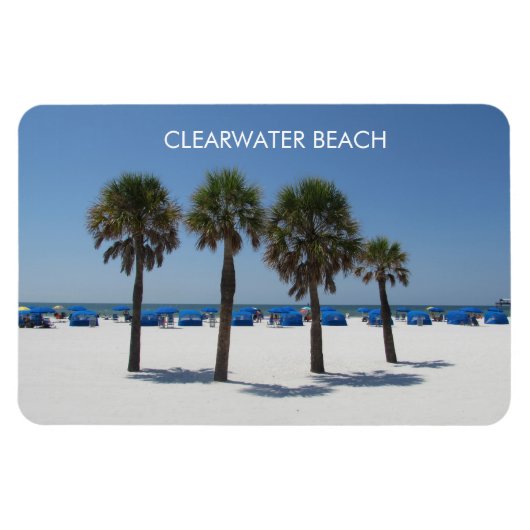 Clearwater Beach Florida Magnet Magneet (Horizontaal)