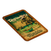 Clearwater Beach Florida Palm Tree Souvenirs 60s Magneet (Rechterzijde)
