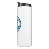 Clearwater Beach Florida Palmboom Vogels Thermosbeker (Geroteerd rechts)