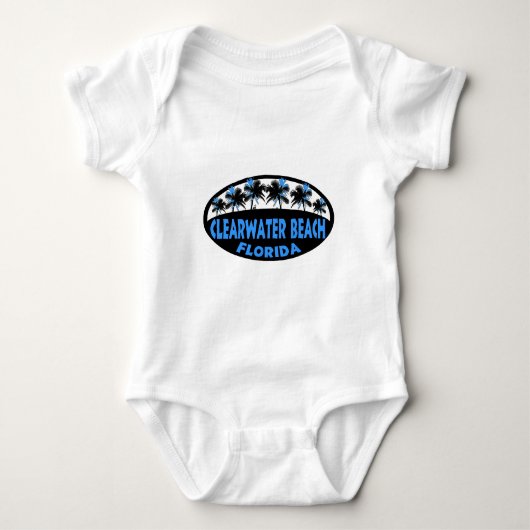 Clearwater Beach Florida palms Romper (Voorkant)