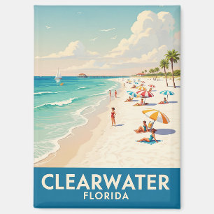 Clearwater Beach Florida Reizen Magneet