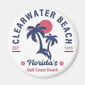 Clearwater Beach Florida  Souvenirs Palm Magneet (Voorkant)