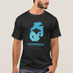 Clearwater Beach Florida Stringray Zomer Familie V T-shirt