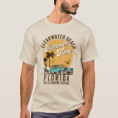 ClearWater Beach Florida Summer Time T-shirt (Voorkant)