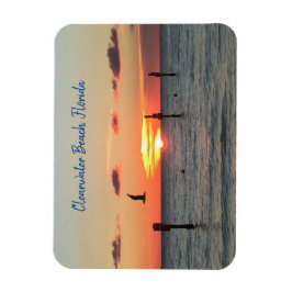 Clearwater Beach, Florida sunset magnet Magneet