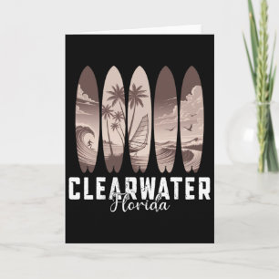 Clearwater Beach Florida Surfplank Mannen Vrouwen Kaart