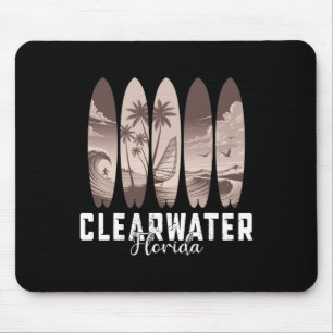 Clearwater Beach Florida Surfplank Mannen Vrouwen Muismat