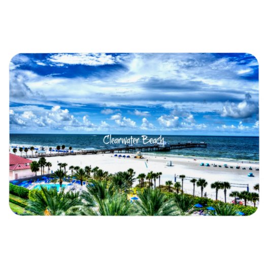 Clearwater Beach, Florida, vakantiebestemming Magneet (Horizontaal)