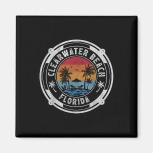 Clearwater Beach Florida Zomer Vakantie Vintage Z Magneet
