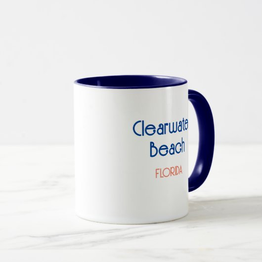 Clearwater Beach Floride Café Mug (Devant droit)