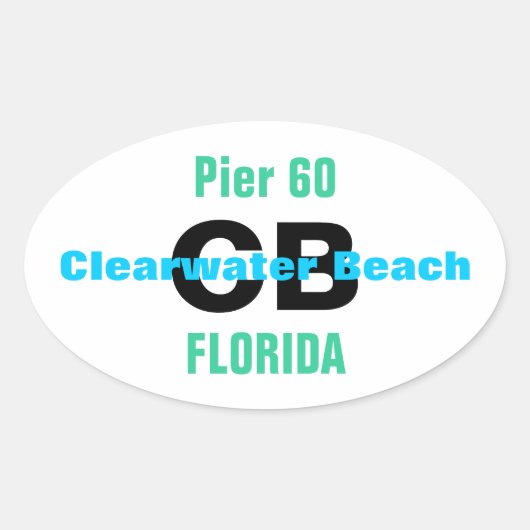 CLEARWATER BEACH stickers (4) (Devant)