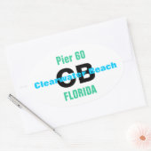 CLEARWATER BEACH stickers (4) (Enveloppe)