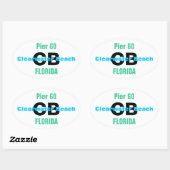 CLEARWATER BEACH stickers (4) (Feuille)