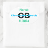 CLEARWATER BEACH stickers (4) (Sac)